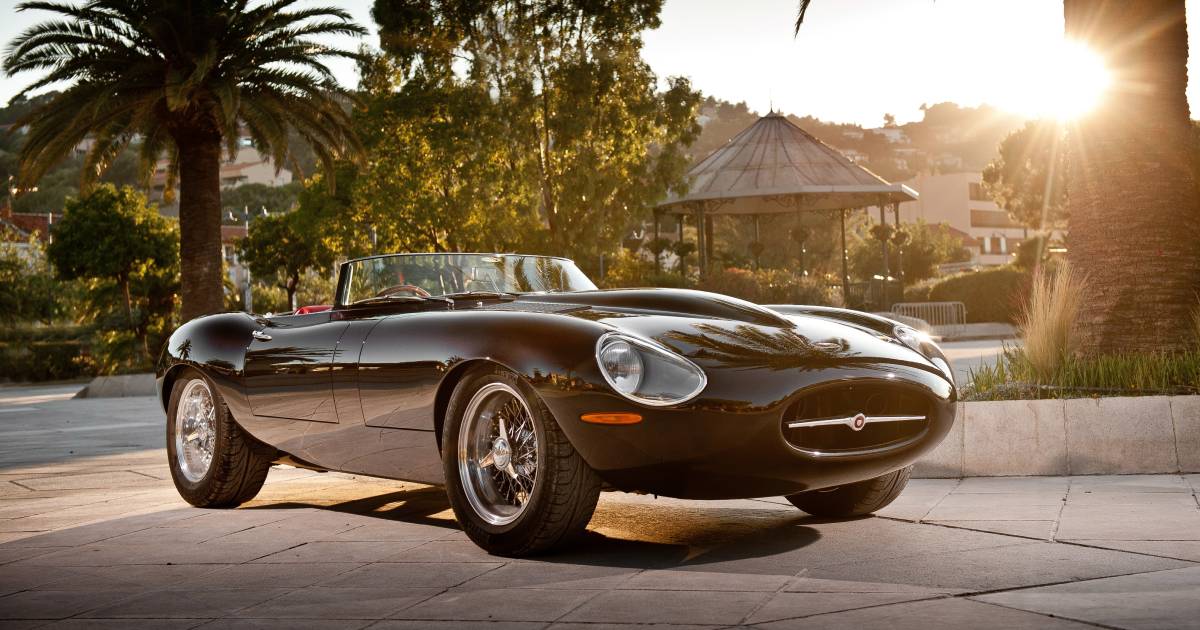 An Eagle Speedster pictured at sunset